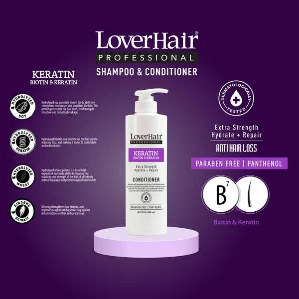 loverhair, loverhair professional, keratin, biotin, conditioner, dau xa, d?u x?,  keratin, hair, toc 