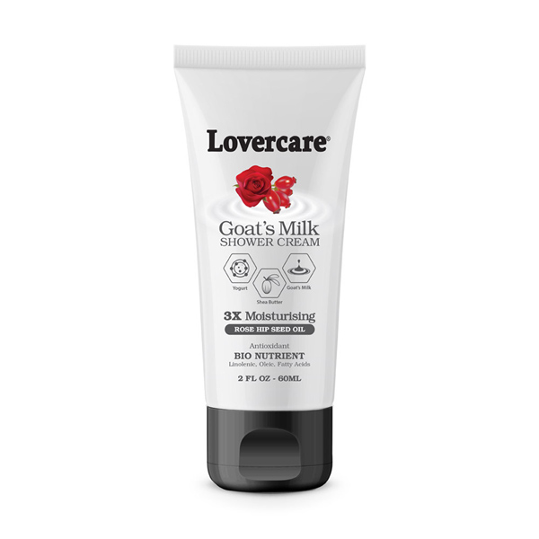 Lovercare Goat Milk Shower Cream 96 x 2.03 fl oz (60ml) - ROSEHIP