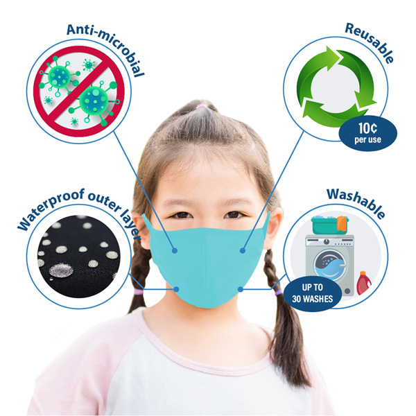 light blue kid fabric face mask; 3 layers; 3-layer reusable; breathable reuse washable; mat na chong khuan 3 lop cho tre em; xanh da troi; fabric face mask; face mask reusable; reuse washable, mat na chong khuan; face mask washable; earloop face mask; 3-ply face mask; face mask cloth; face mask made in usa; face mask with filter; filter face mask; face mask for virus protection; kid face mask