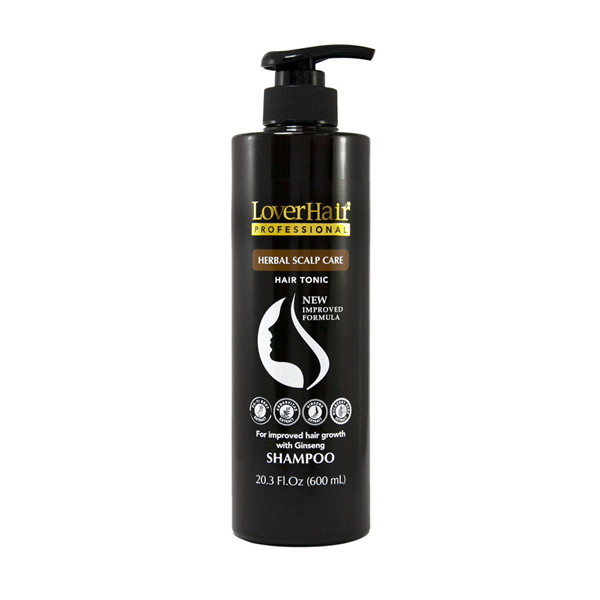 6-PACK LoverHair Professional HERBAL SCALP CARE Shampoo 20.3 oz-600ml-Round bottle