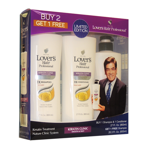 LOVER'S HAIR SHAMPOO & CONDITIONER GIFT PACK-KERATIN CLINIC