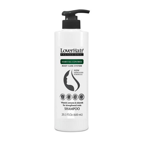 6-PACK LoverHair Professional HAIR FALL CONTROL Shampoo 20.3 oz-600ml-Round bottle