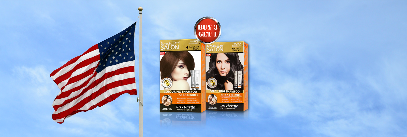 Lover's Hair Salon Colouring shampoo box of 6 - 60ml