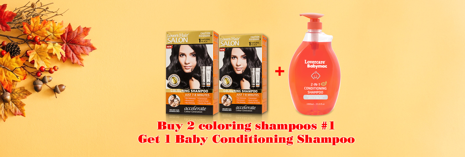 Lover's Hair Salon Colouring shampoo box of 6