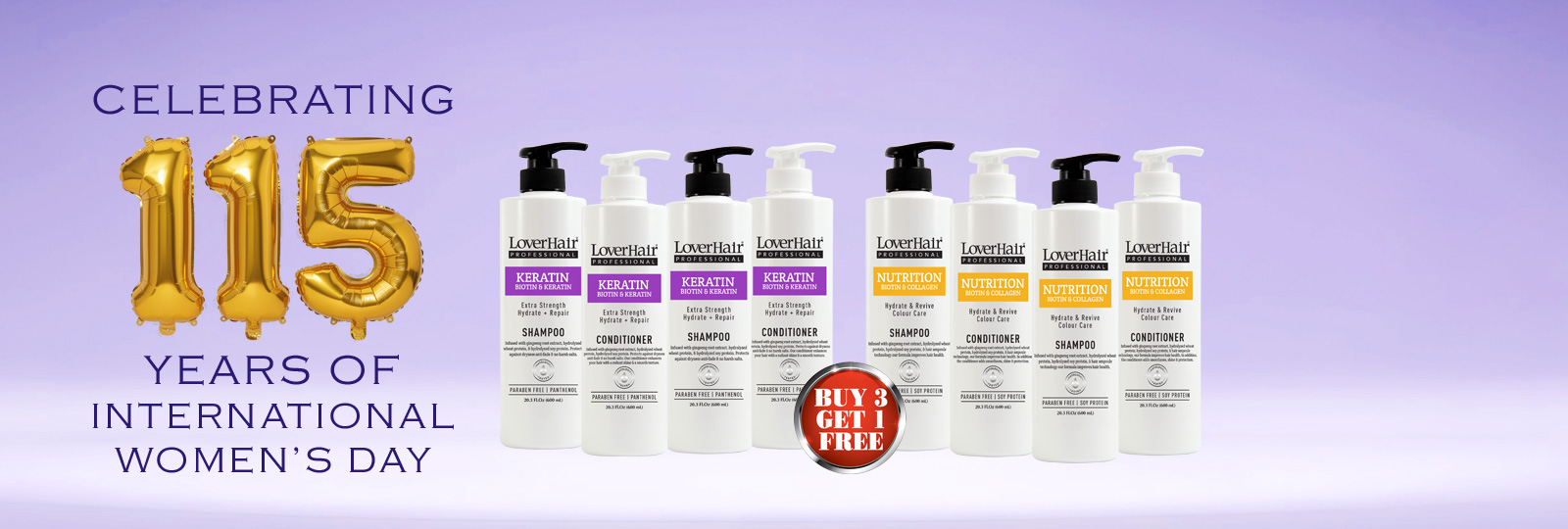 LoverHair Professional shampoo and conditioner