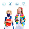 Lovercare Fabric Face Mask for kids under 4 years old Navy blue 10-pack reusable 3 layers