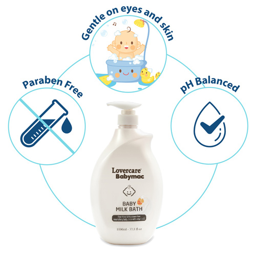 Lovercare Babymac Baby Milk Bath - 1000ml - 33.8 fl oz