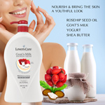 Lover's Care Goat's Milk Shower Cream - 40.7 OZ (1200ML)-ROSEHIP